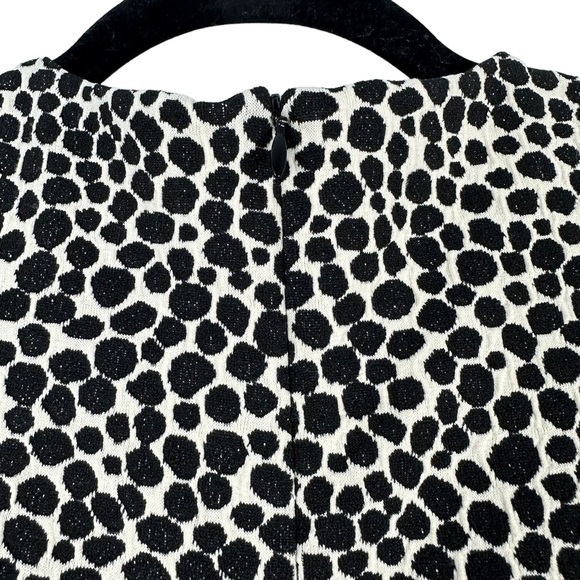 Mara Hoffman Sz S Women's Black White Spotted Fit and Flare Long Sleeve Dress - Picture 8 of 12